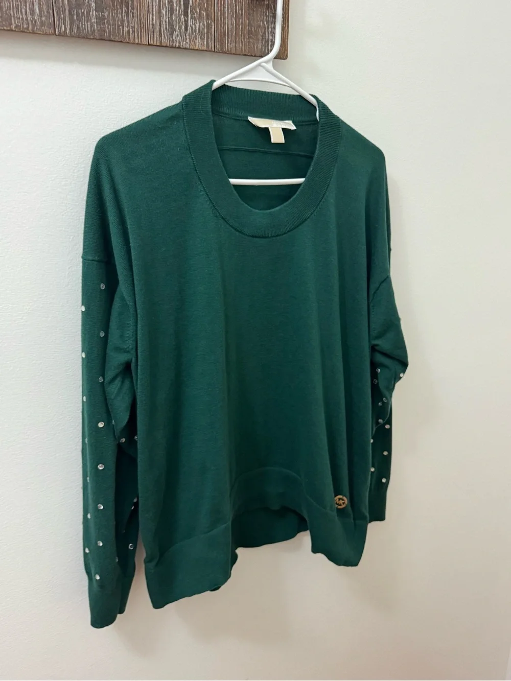 Michael Kors Emerald Green Crewneck Sweater